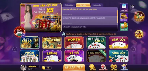 Cách tham gia sảnh game bài NgonClub